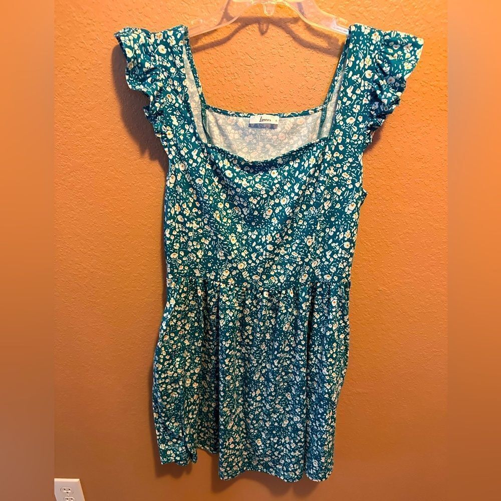 Loemes green floral sundress